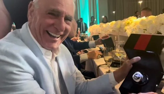 Dr. Cohen receiving ring