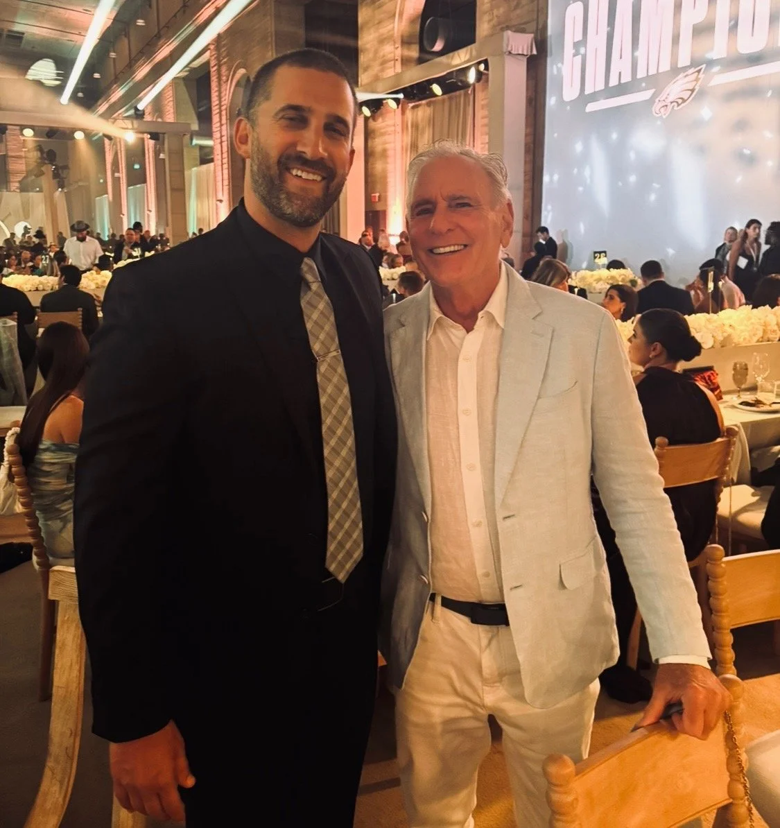 Eagles Head Coach Nick Sirianni with Dr. Cohen