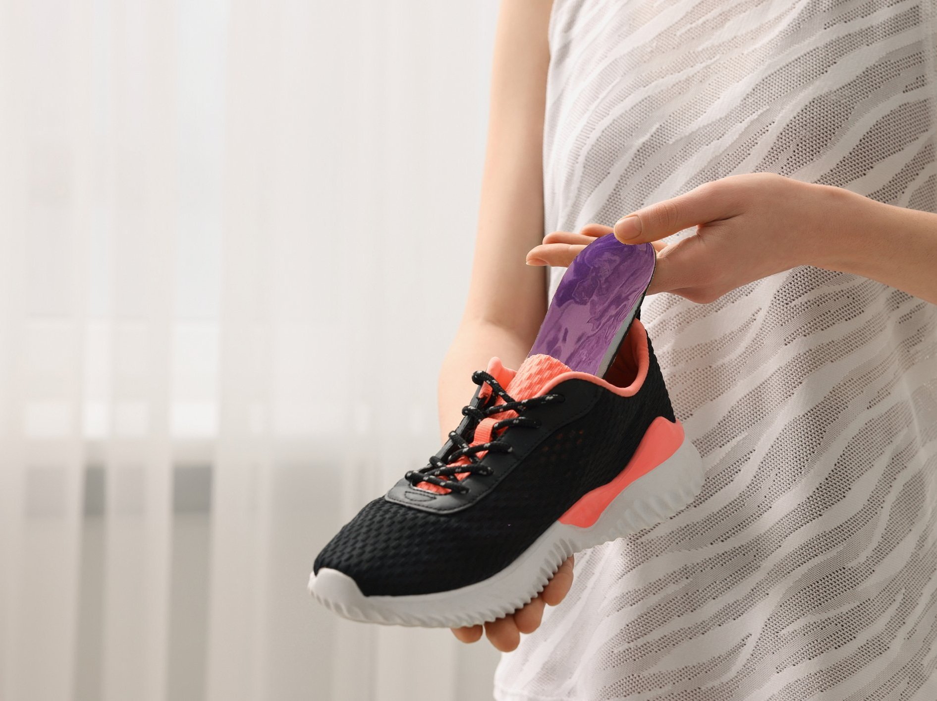 healthy weight woman and shoe