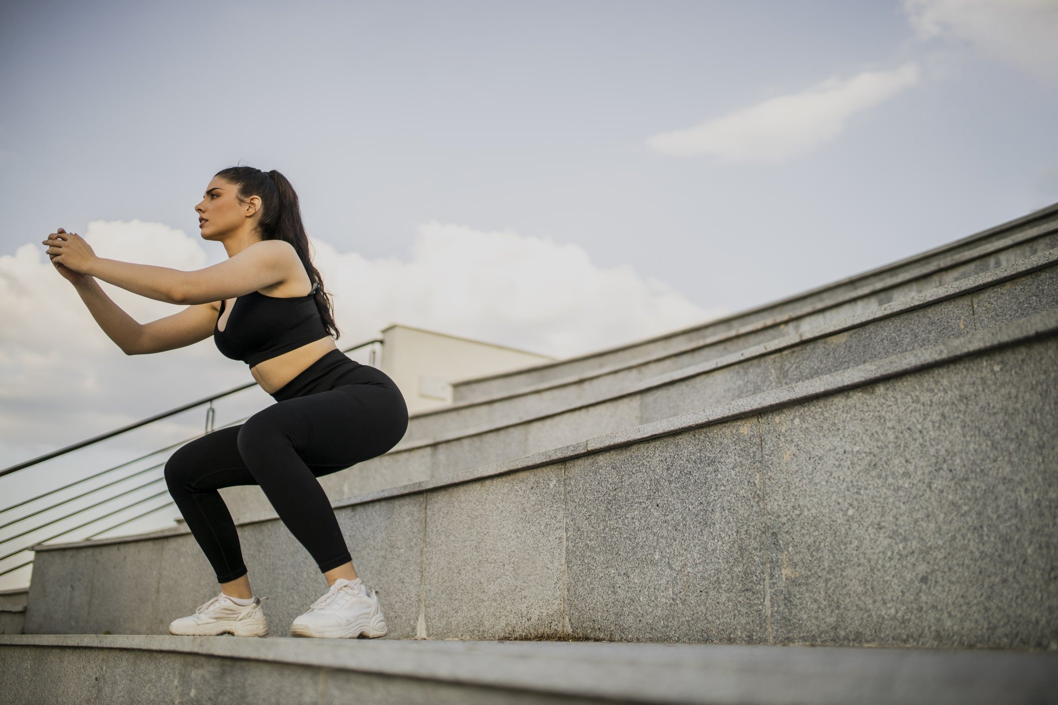 Squat to stand exercise