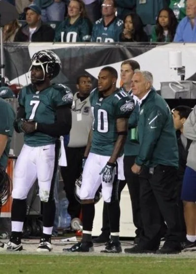 Dr. Cohen with DeSean Jackson and Michael Vick